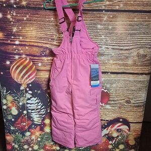 NWT ICEBURG Pink Kids Snow Bib Size 4-5